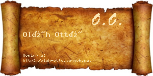 Oláh Ottó névjegykártya