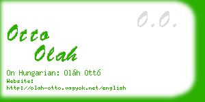 otto olah business card